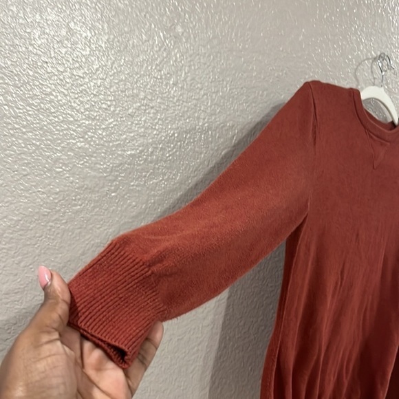 Merona Men's Orange Cotton Crew Neck Sweater Size M - Picture 3 of 9